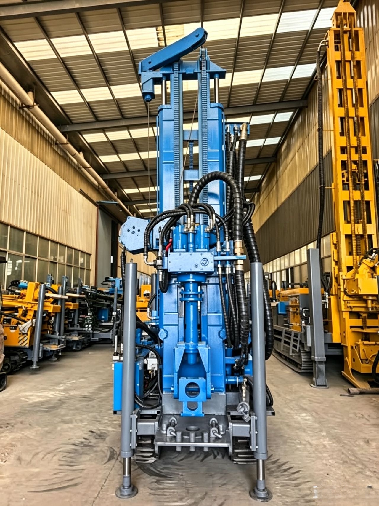 Hydraulic 180 meter crawler water well drill rig for sale