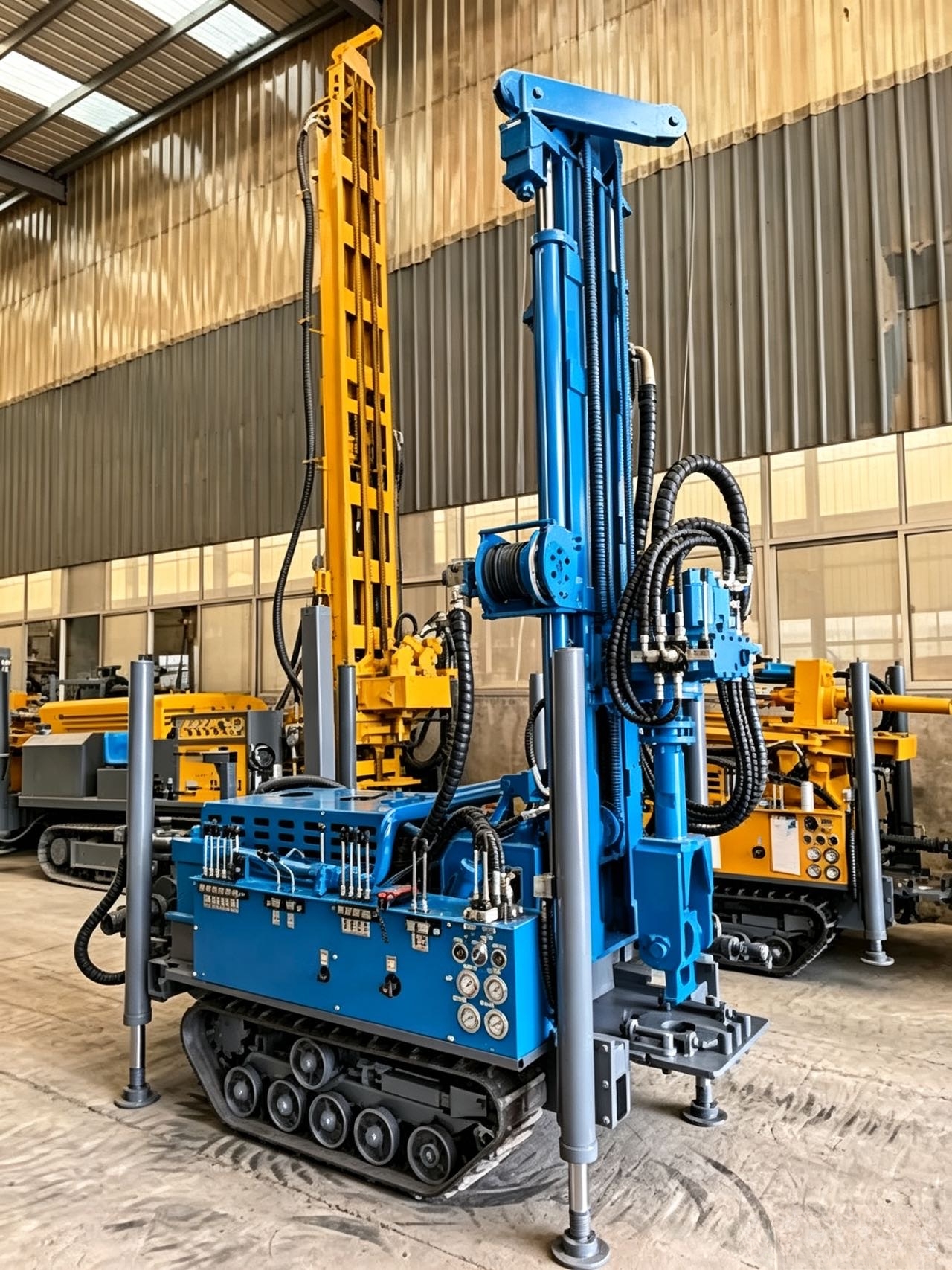 180m crawler water well drilling rig HY180S for borehole water well