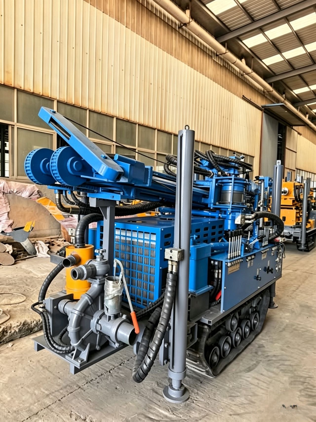 Heavy‑duty crawler type water well drilling rig 180m