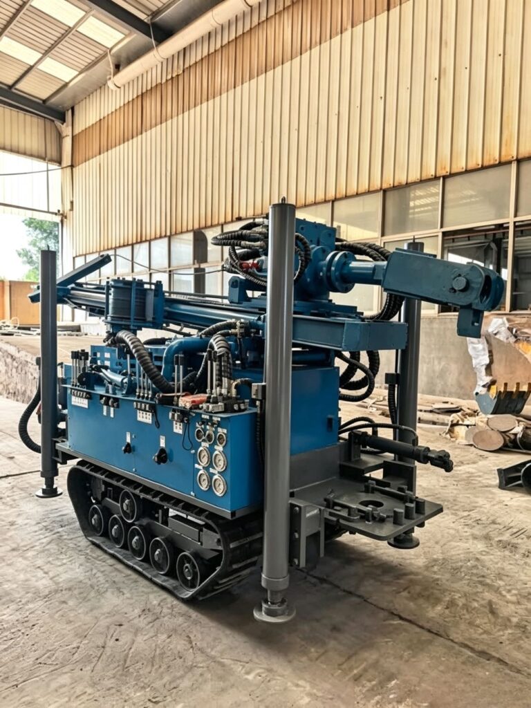 HY180S crawler water well drill rig 180m drilling depth