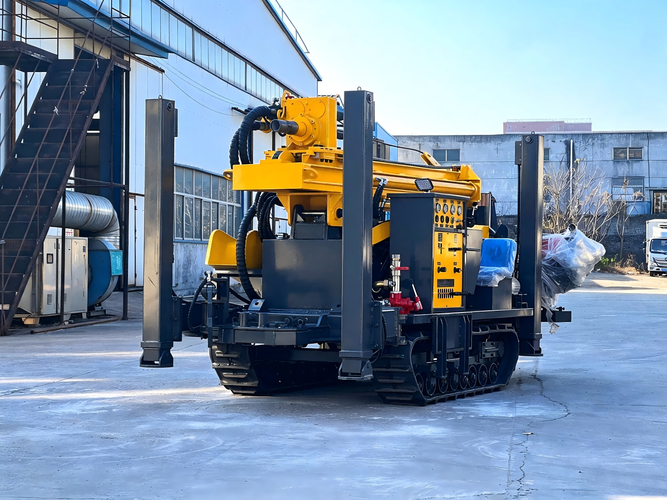 HY260 crawler drill rig heavy‑duty chassis