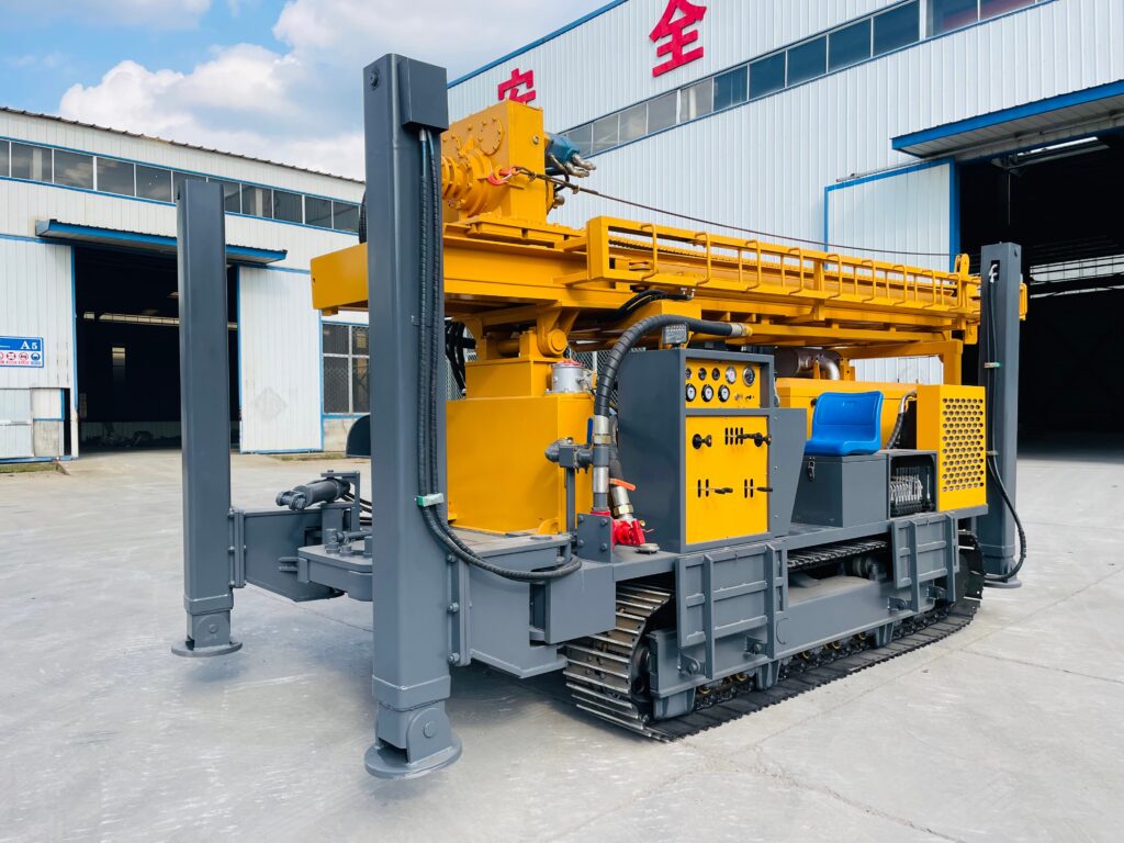 HY1000 crawler water well drilling machine for deep borehole project