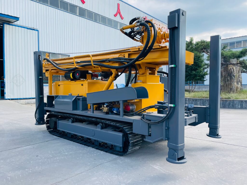 HY1000 water well drilling rig 1000m crawler borehole drilling machine