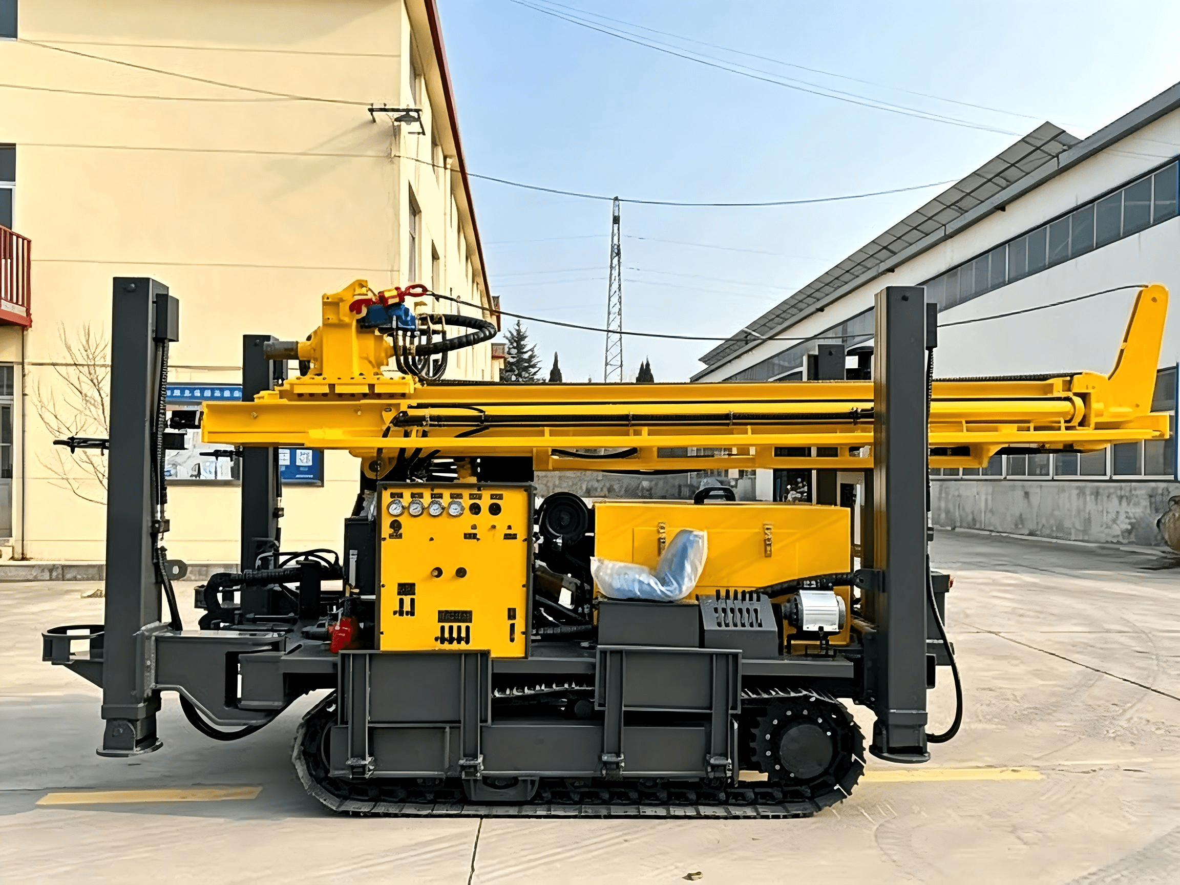 HY350 crawler water well drilling rig machine