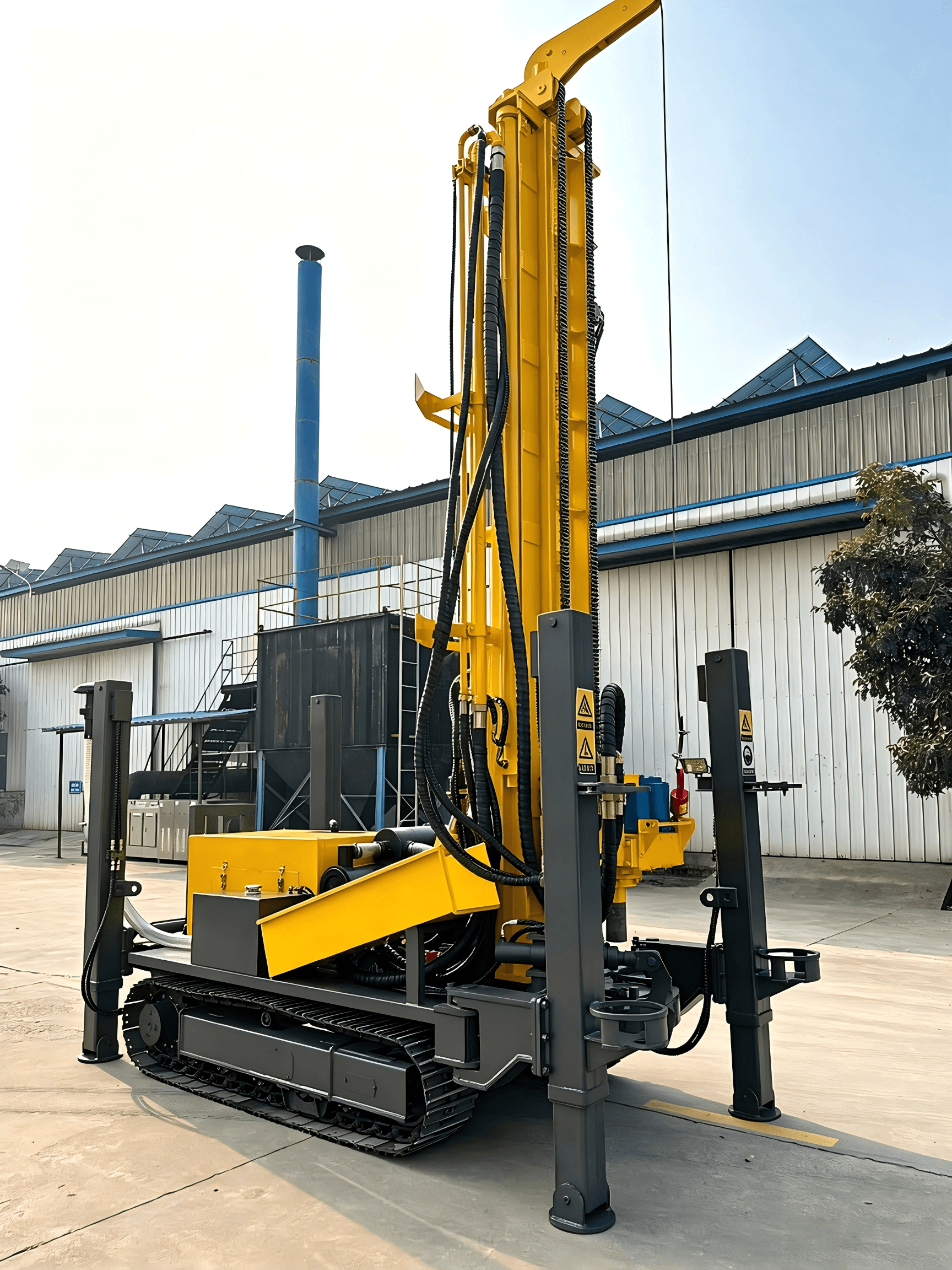 HY350 350m crawler water well drilling rig full hydraulic drilling machine