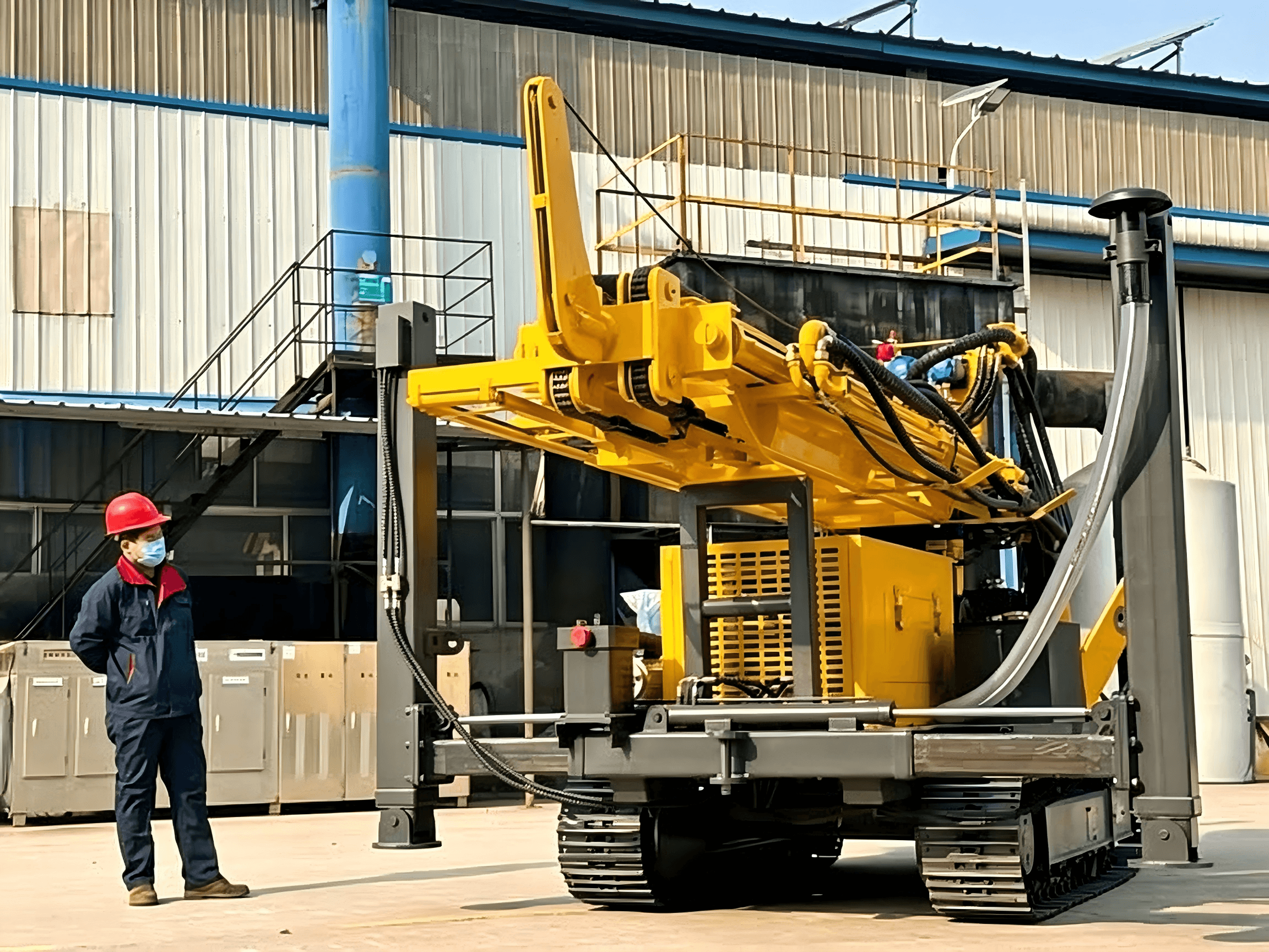 HY350 top head rotary drive water well drill equipment