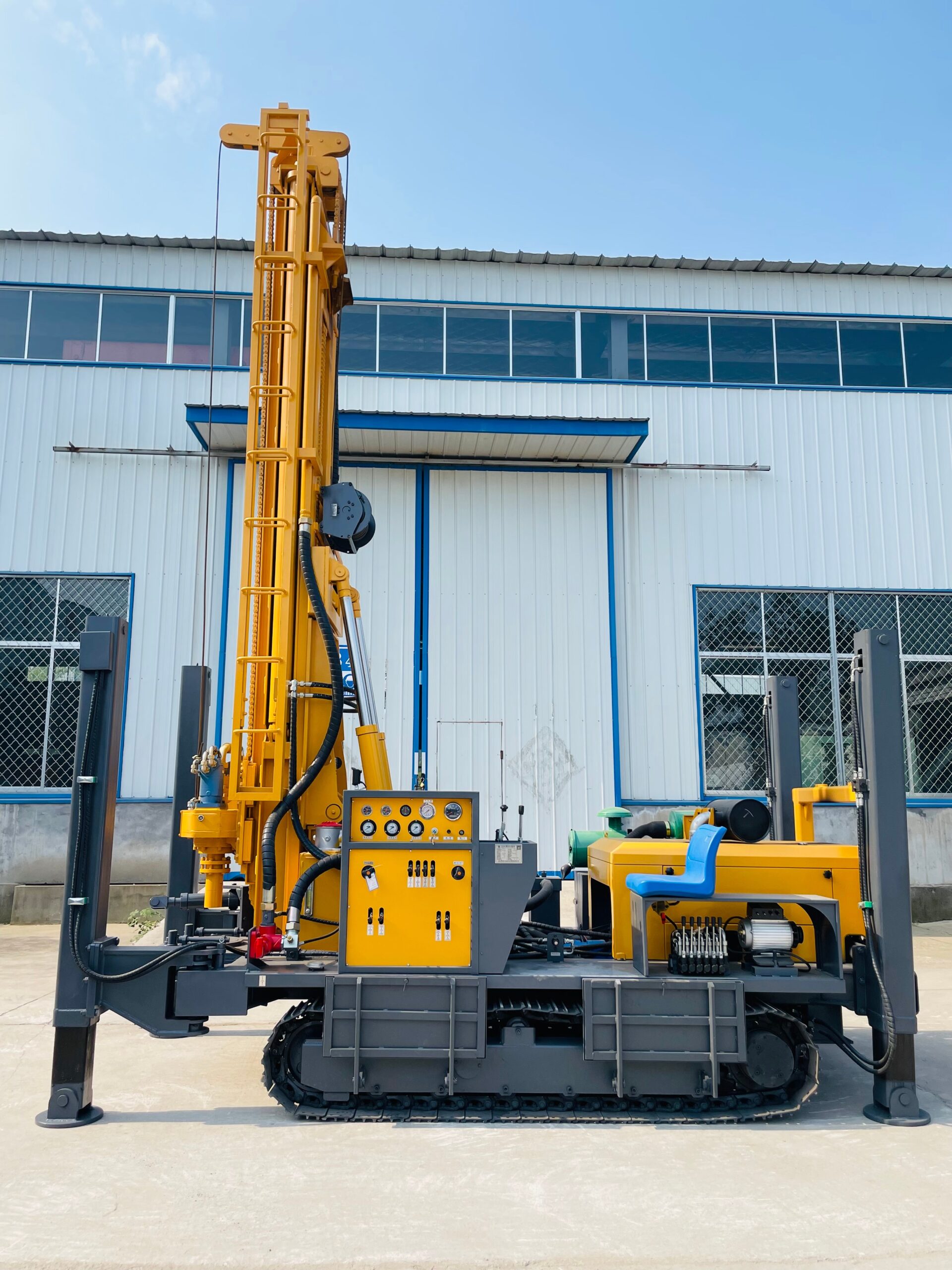 HY500 water well drilling rig full hydraulic crawler machine