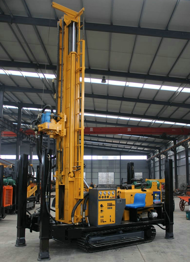 HY800 water well drilling rig heavy‑duty hydraulic drilling unit in workshop