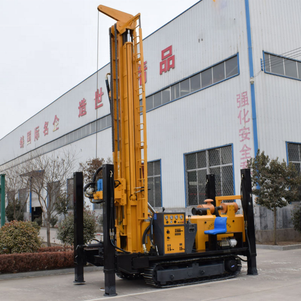 HY800 water well drilling rig 800m deep crawler hydraulic water well drill machine