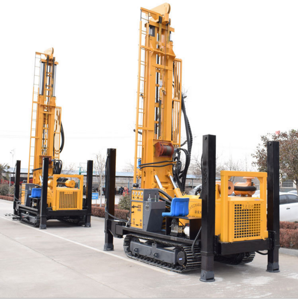HY800 full‑hydraulic water well drilling rig for deep borehole project